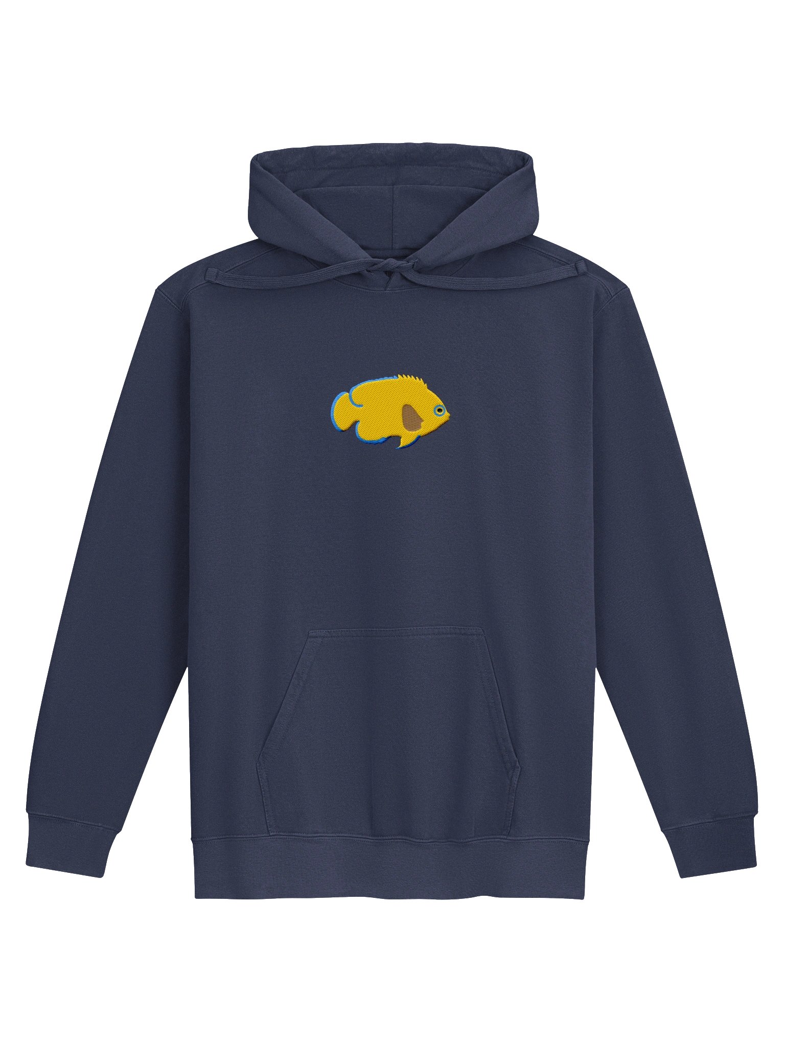 Lemonpeel Angelfish Embroidered Hoodie | Saltwater Reef Aquarium Fish & Ocean Lover Apparel product image (4)