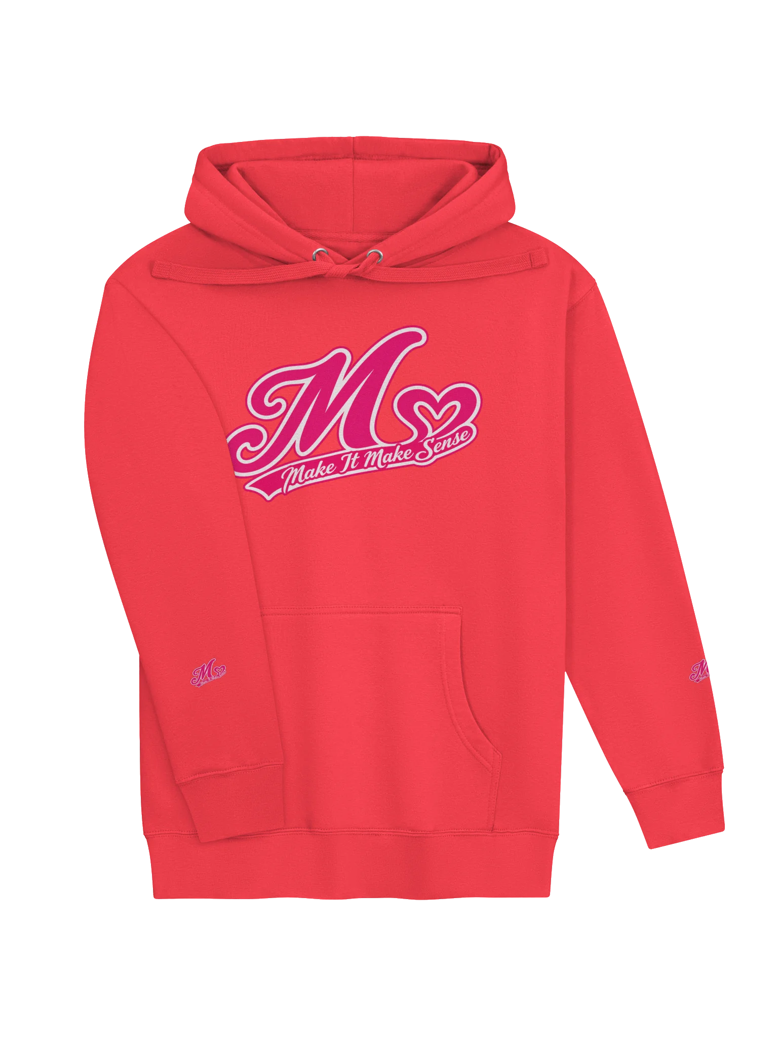 Make It Make Sense Pink Heart Logo Hoodie product image (5)