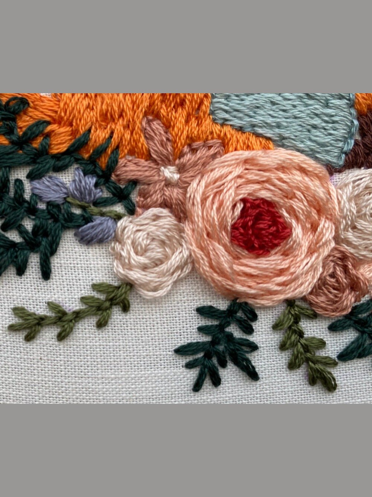 Fox in a Scarf Punch Needle Embroidery (Digital PDF Pattern) product image (4)