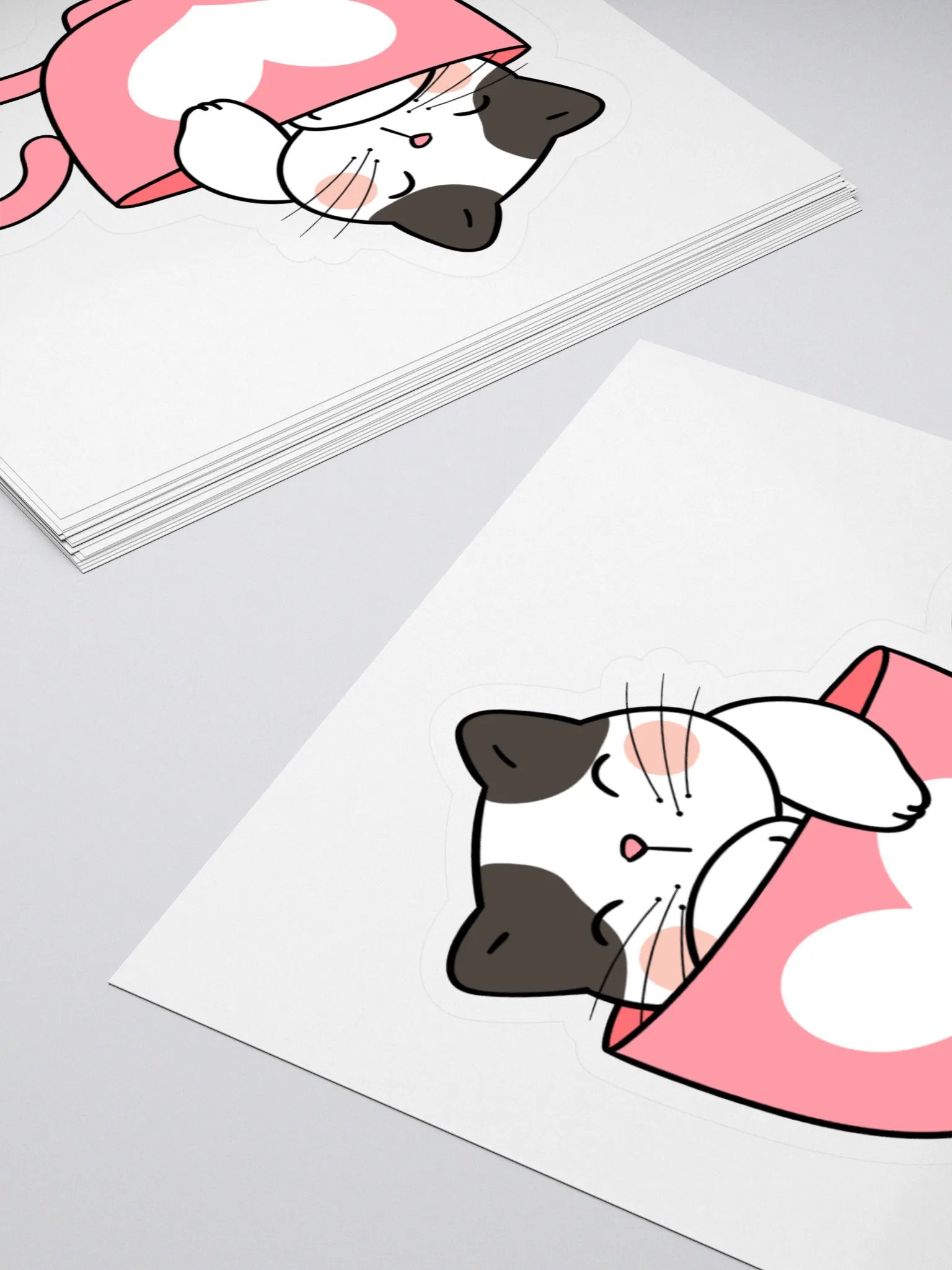 Sleepy Cat Stickers – Adorable and Fun for Any Space product image (4)