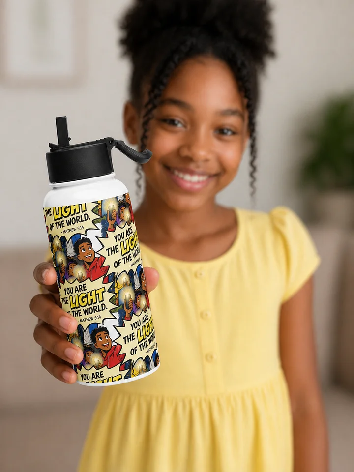 Light of the World 32 oz. Stainless Steel Water Bottle product image (1)