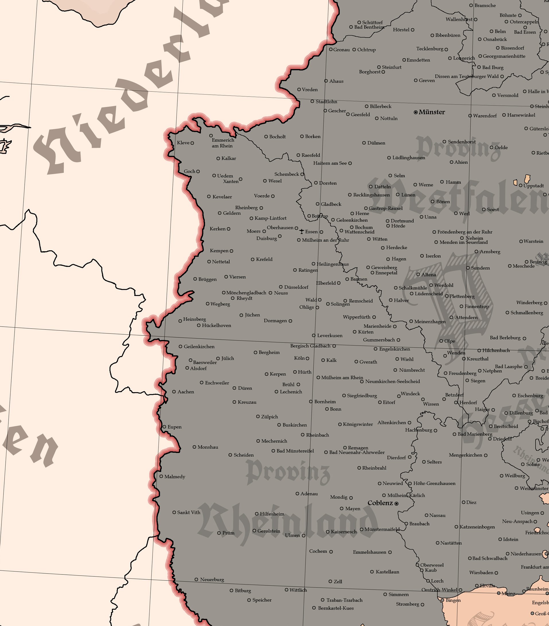 The German Empire - 1914 - 2D Digital High Resolution Map (GERMAN VERSION) product image (3)