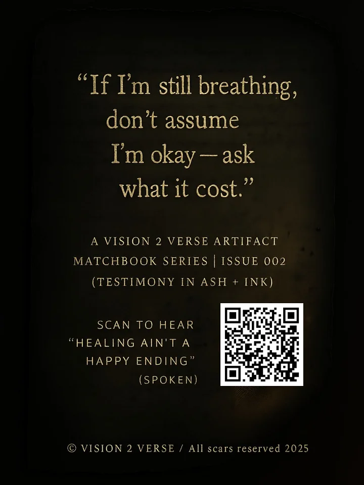 Ashes Ain't Evidence — Matchbook Issue 002, Proof was never the point. The burn was. product image (2)