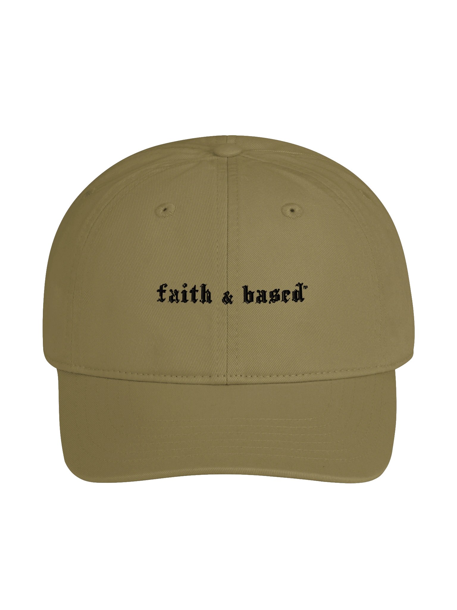 Copy of Faith & Based Dad Hat / Greeb & Black product image (1)