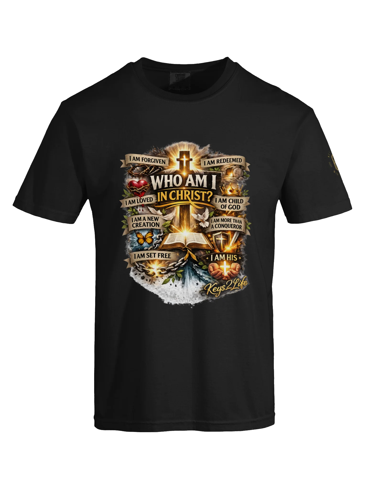 Who Am I in Christ Christian Tee product image (14)