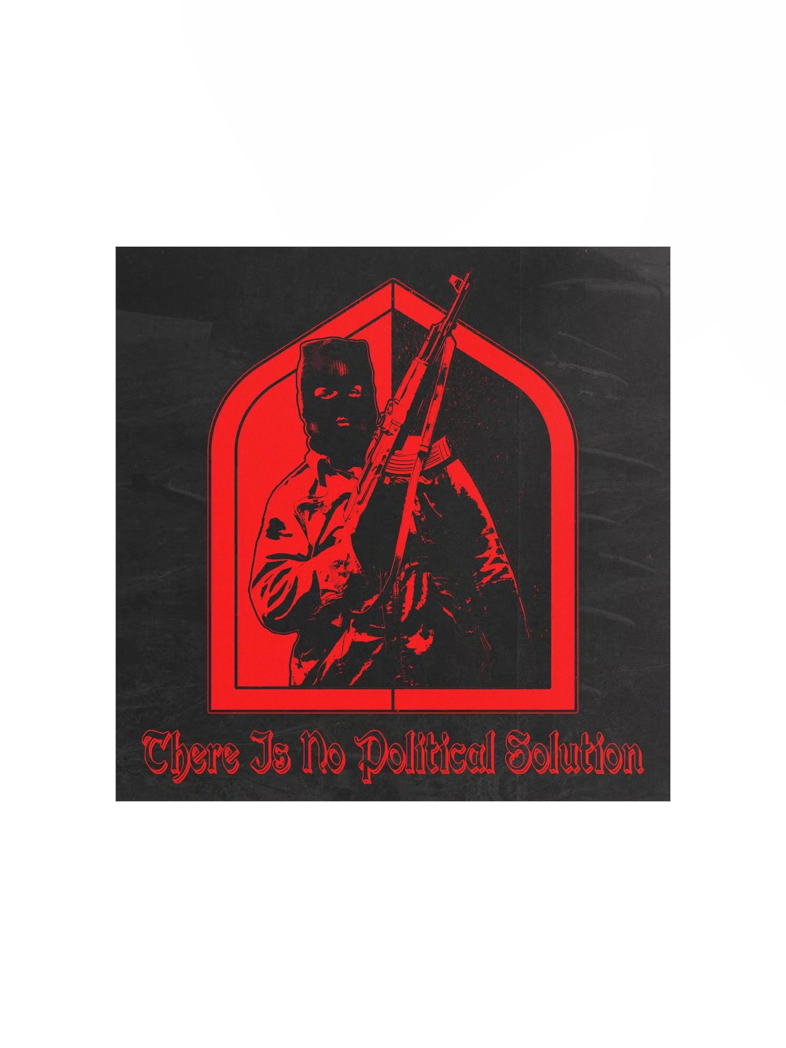 "NO SOLUTION" POSTER RED product image (3)