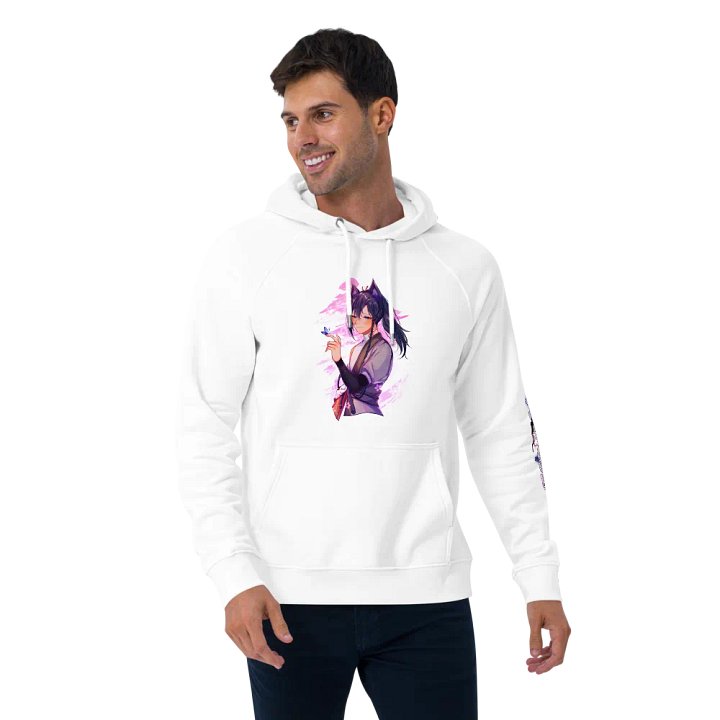Unisex Eco Raglan Hoodie - Standard | Light Mode product image (2)