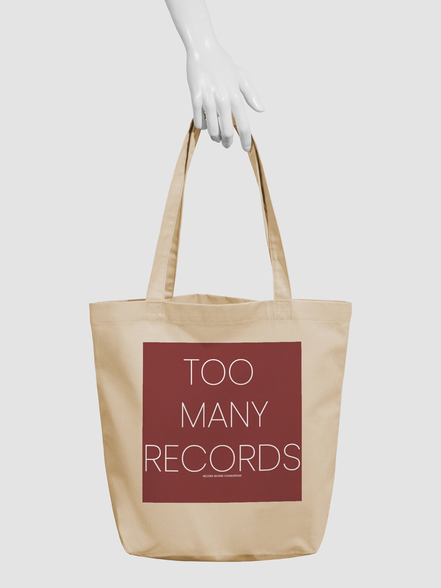 Too Many Records Tote blk product image (3)