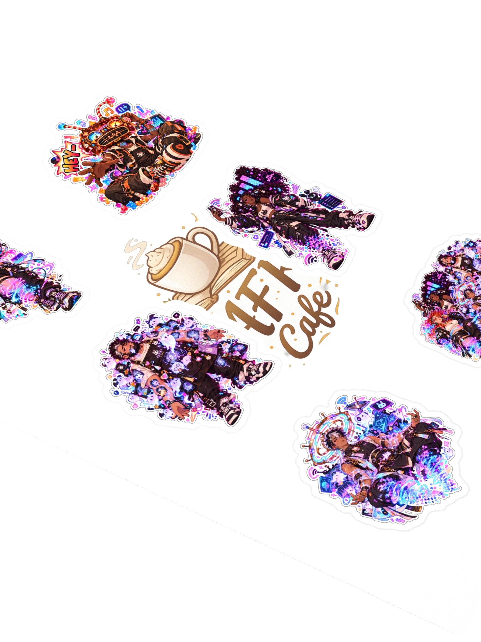 Pop Rock Poltergeists: Living Signals — 6 Sticker Pack product image (2)