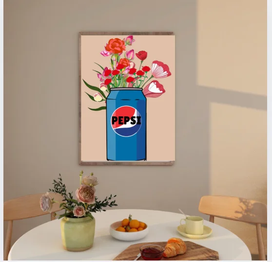 Pepsi Flower Wall Art product image (3)
