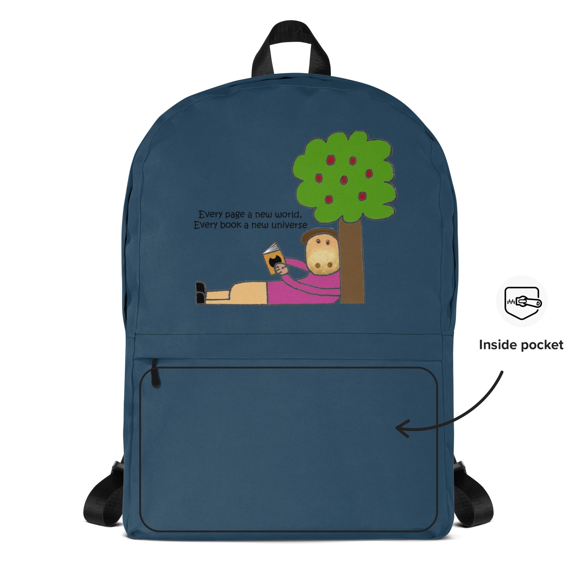 Annoying Pig Reading Backpack product image (5)
