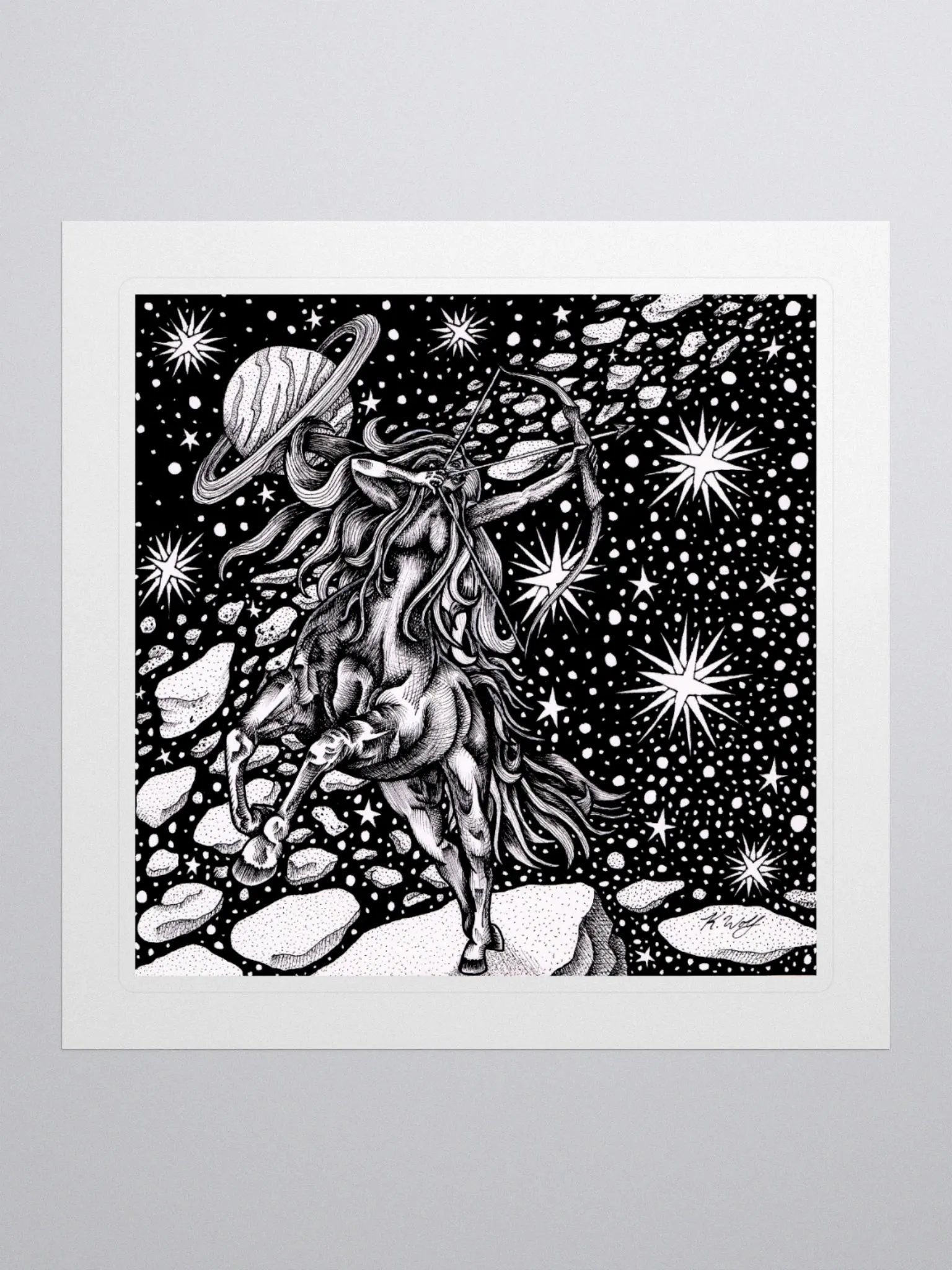 Sagittarius Zodiac Kiss Cut Stickers product image (1)