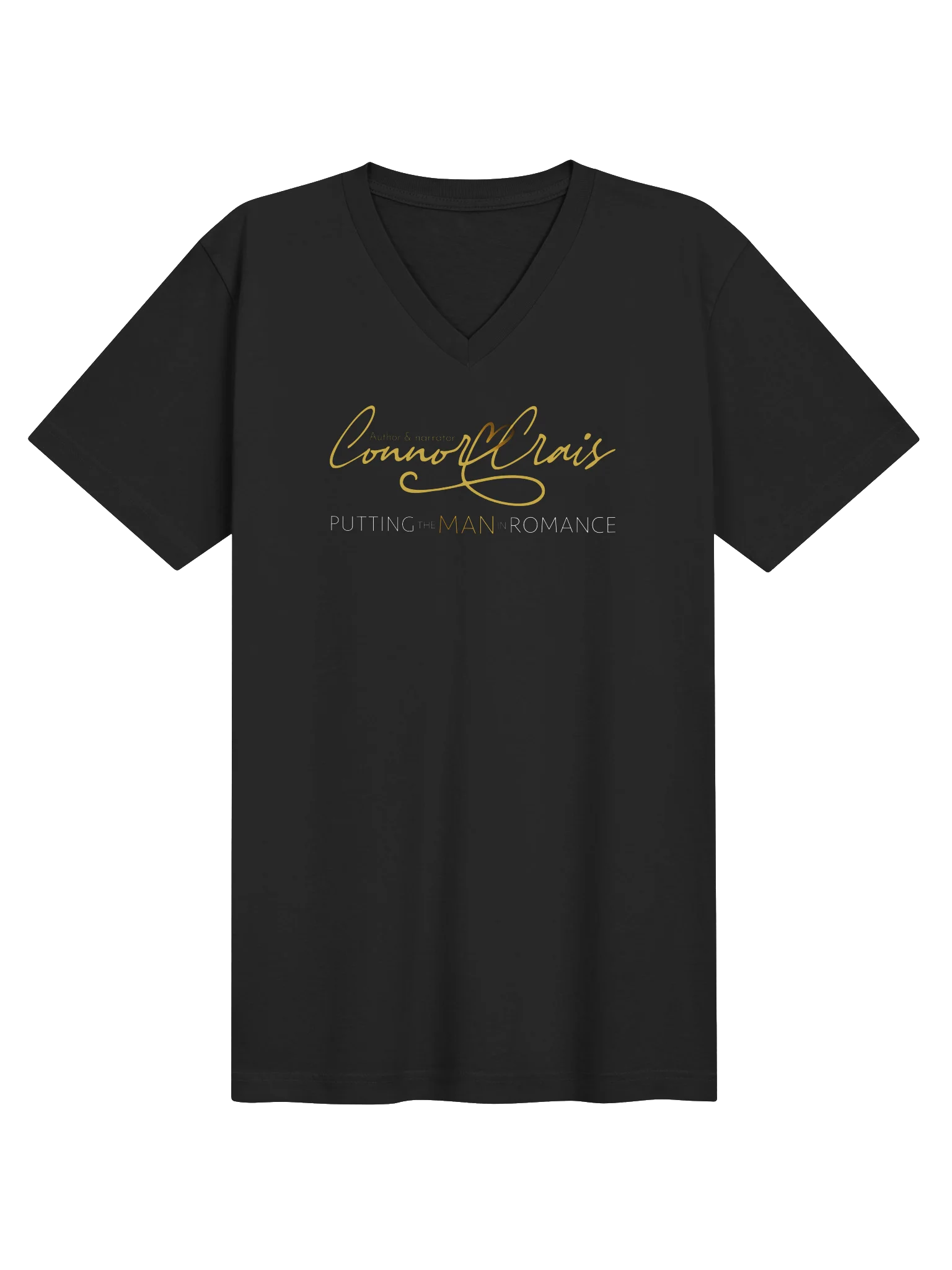 Connor Crais Logo and Tagline V-necks Tee product image (1)
