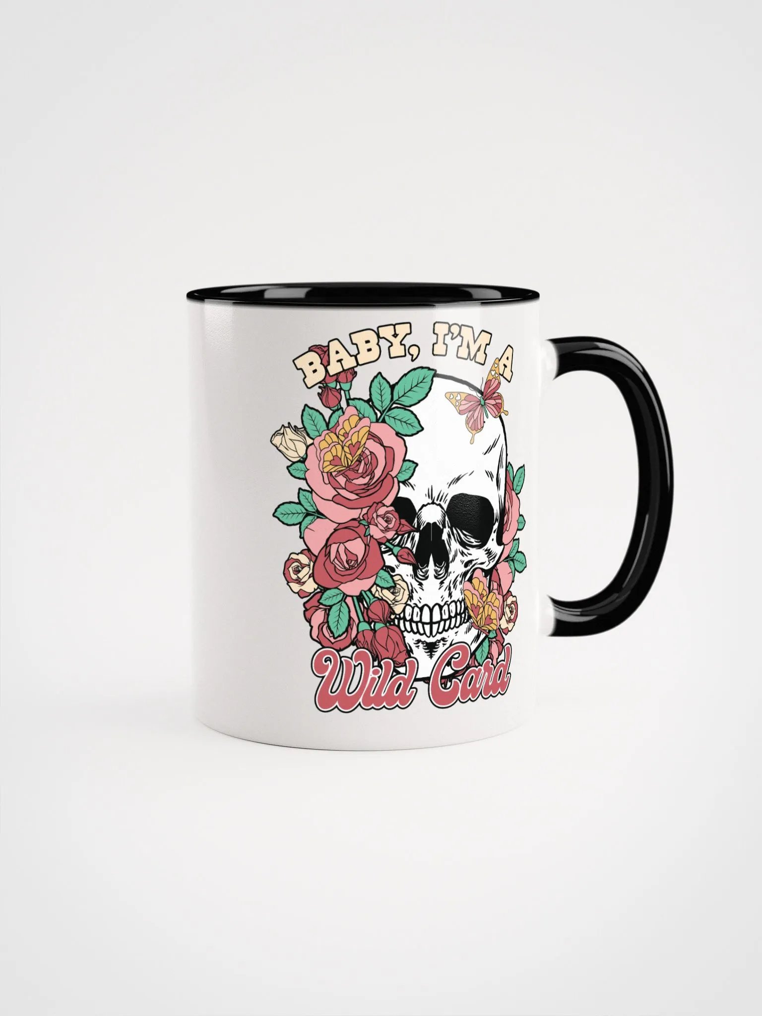 Wild Card Skull Accent Mug product image (1)