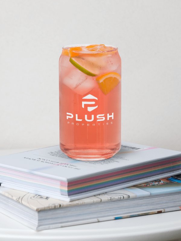Plush Can-Shaped Glass - White product image (1)