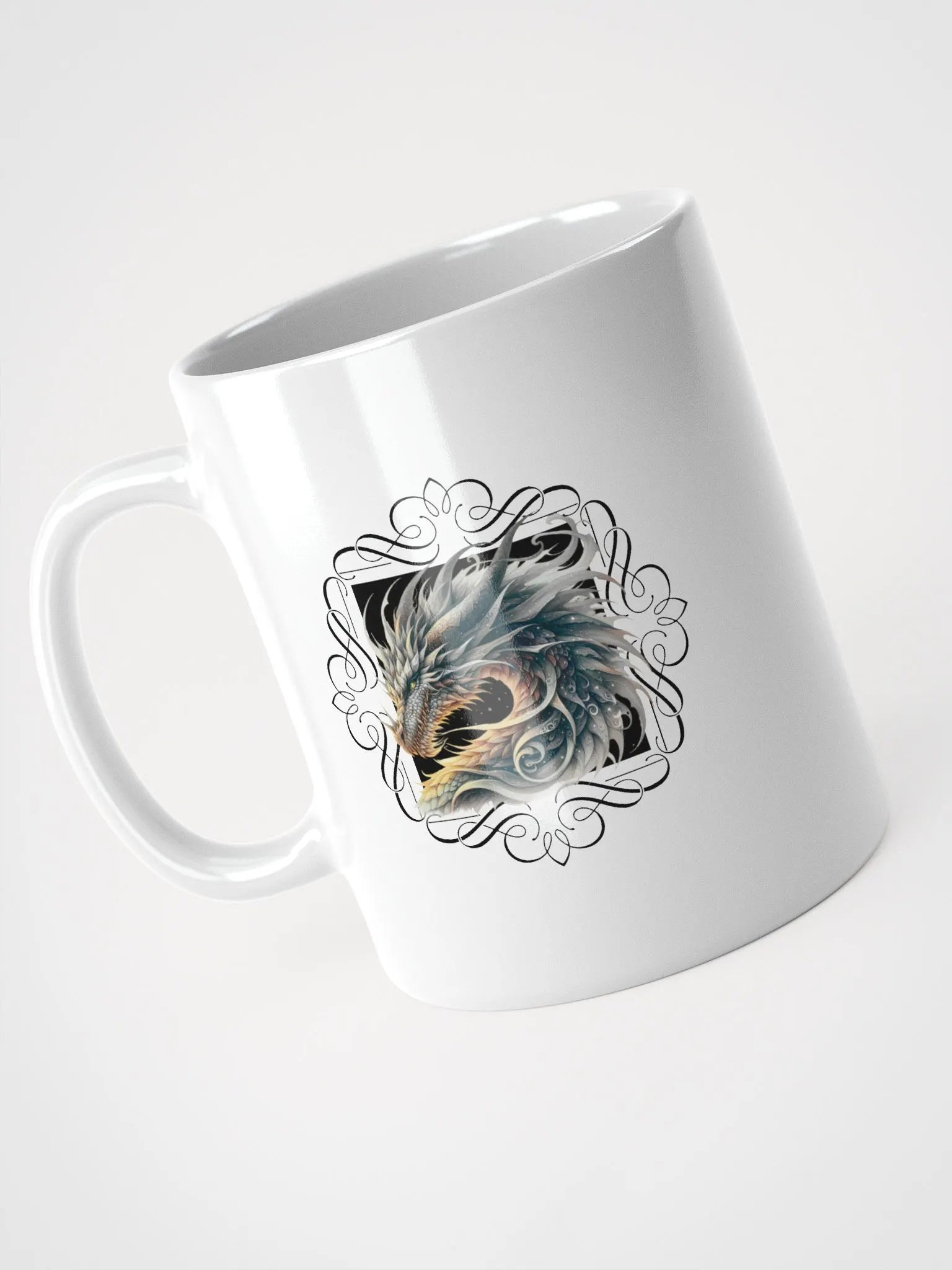 Gold and Silver Dragon Mug product image (3)