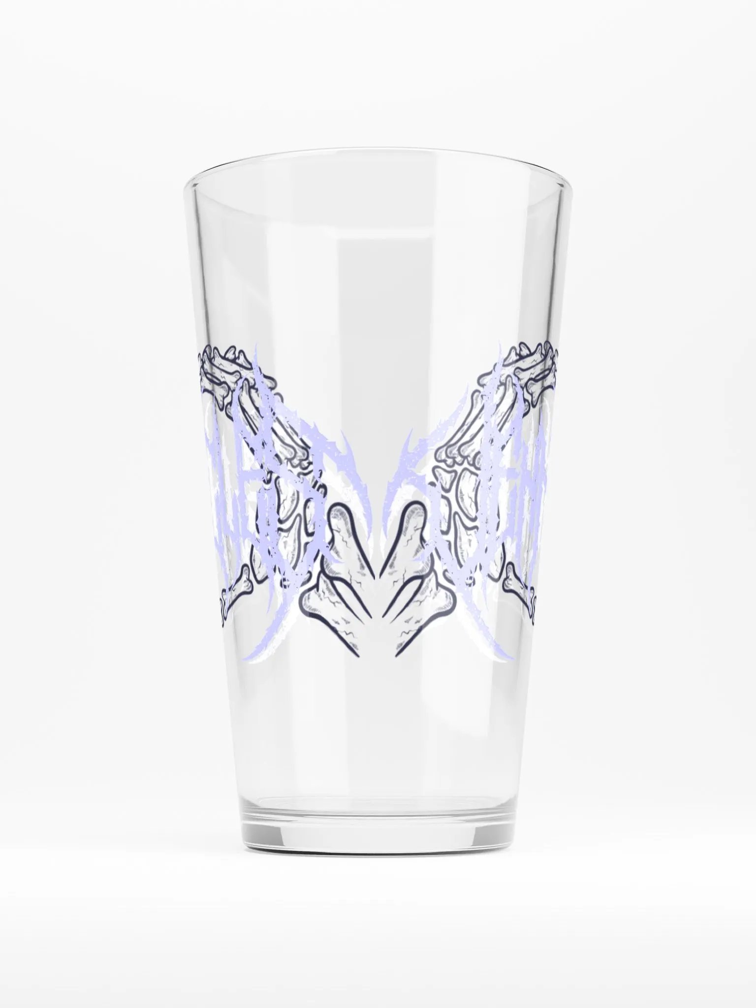 Metal Logo Pint Glass product image (2)