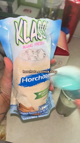 this tastes better than that horchata oatmilk frappuccino. so sad i spilt some 😔 🥀 #handcrafteddrinks #cinnamon #frap