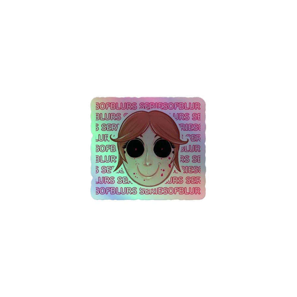 Mia Mask Holographic sticker product image (1)