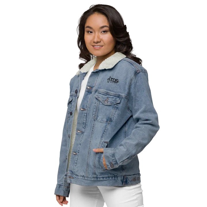 TDS Music Unisex Sherpa Denim Jacket with Musical Note Logo product image (2)