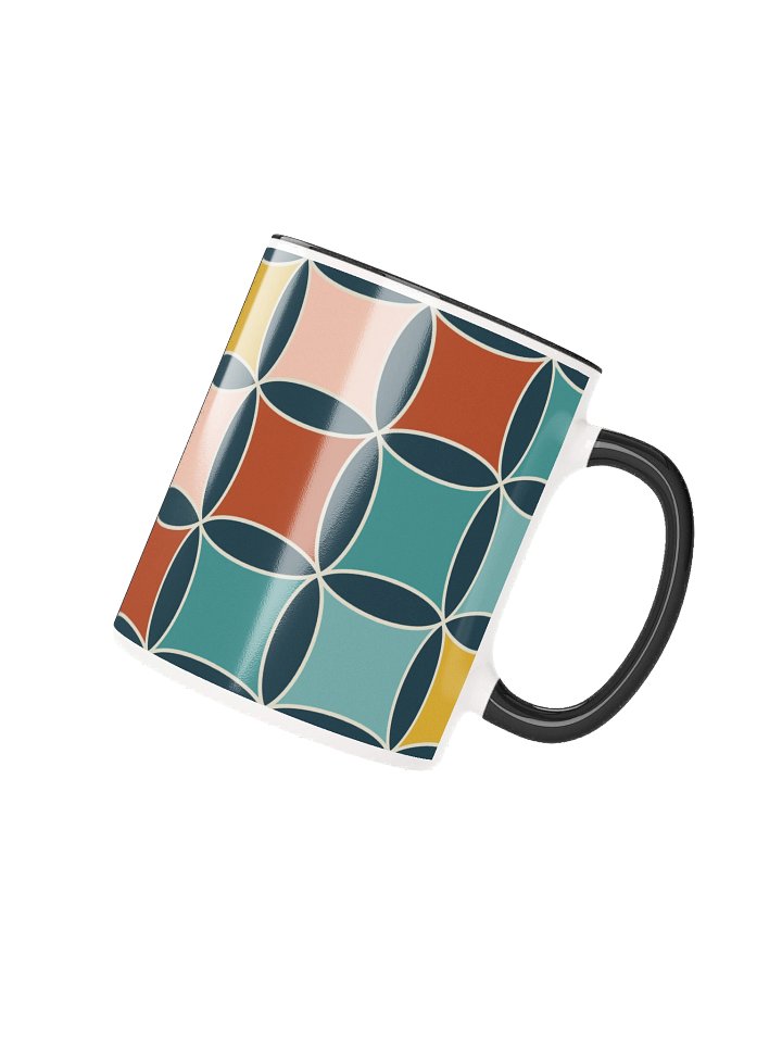 Geometric Mid Modern Century Retro Ceramic Mug product image (2)
