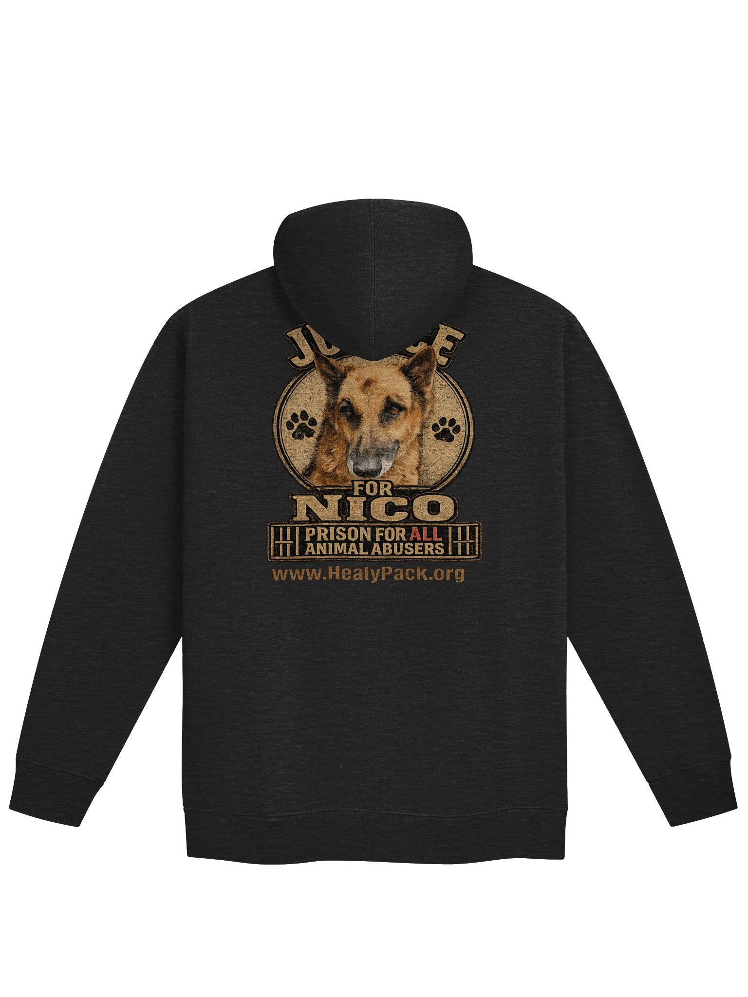 Zippered Hoodie (Independent Trading Co.) Justice for Nico product image (2)