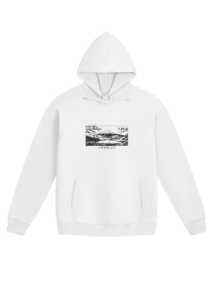 𝓝𝓲𝓰𝓱𝓽𝓓𝓻𝓮𝓪𝓶 ✕ Fuji 富士山 "Stencil Black" HOODIE - 𝓟𝓻𝓮𝓶𝓲𝓾𝓶 product image (1)