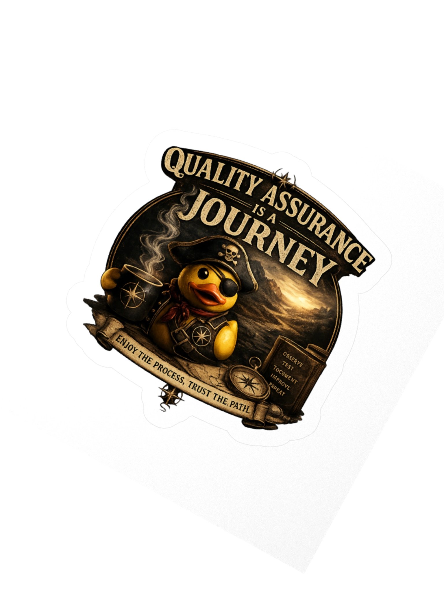 Official Captain Quackers Kiss-Cut Sticker product image (2)