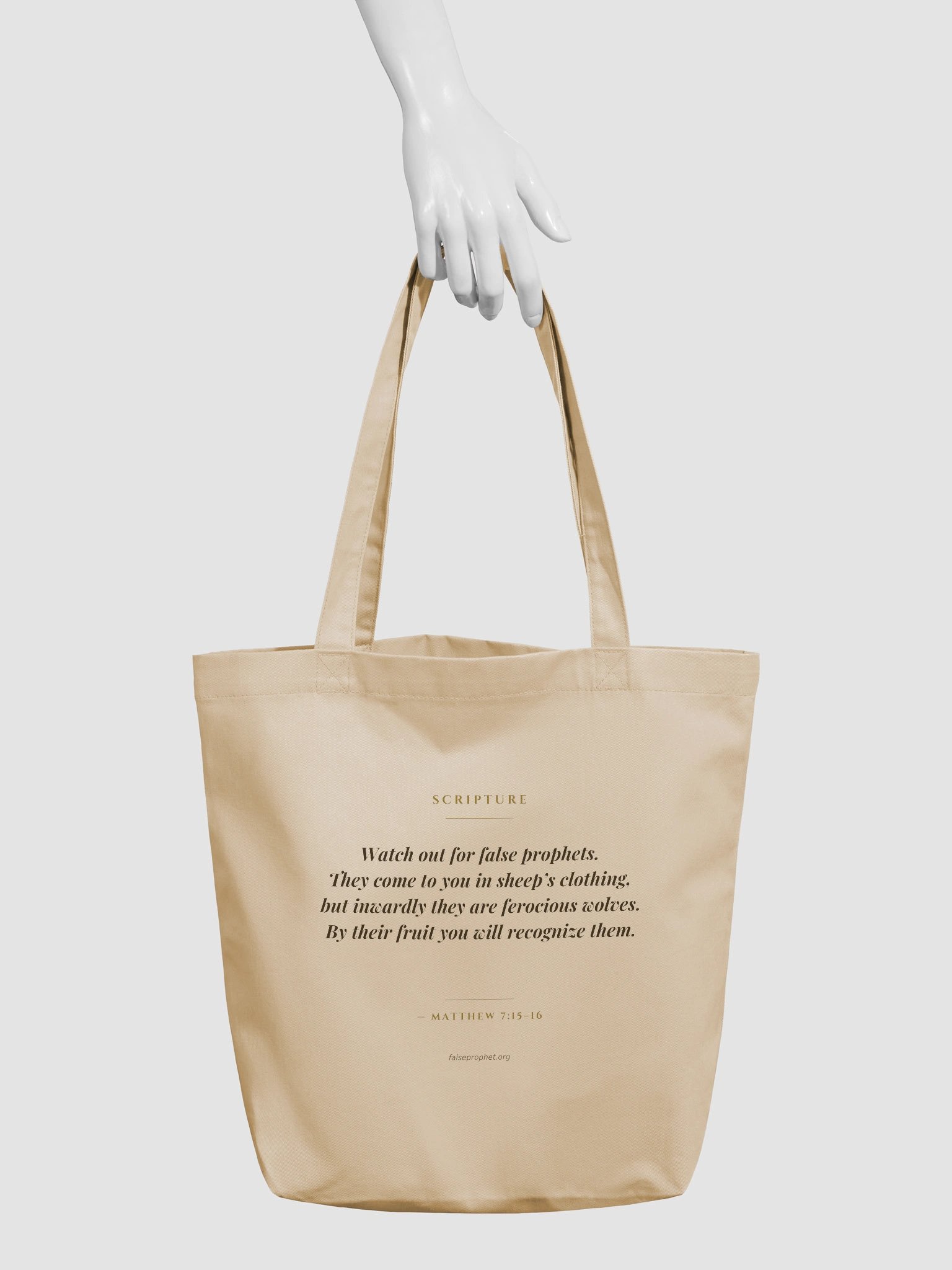 Matthew 7:15/Beware False Prophets Tote Bag product image (3)