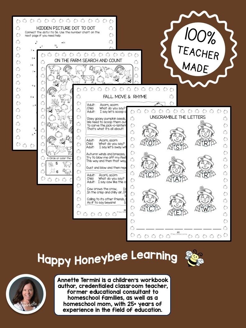 Fall Basic Skills Activity Workbook (Instant Download) product image (2)