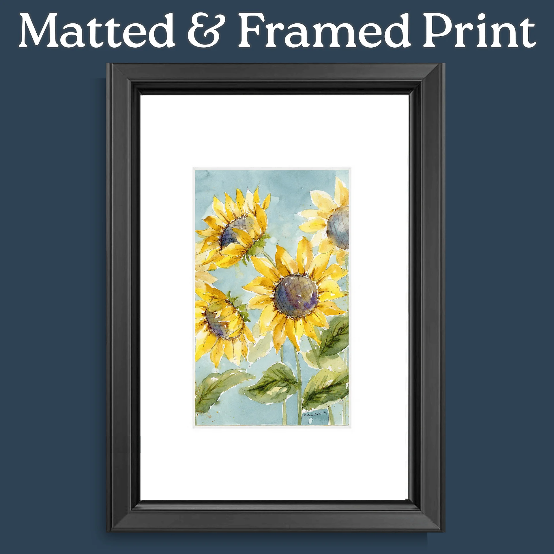 Floral Watercolor Print - Sunflower Field product image (12)