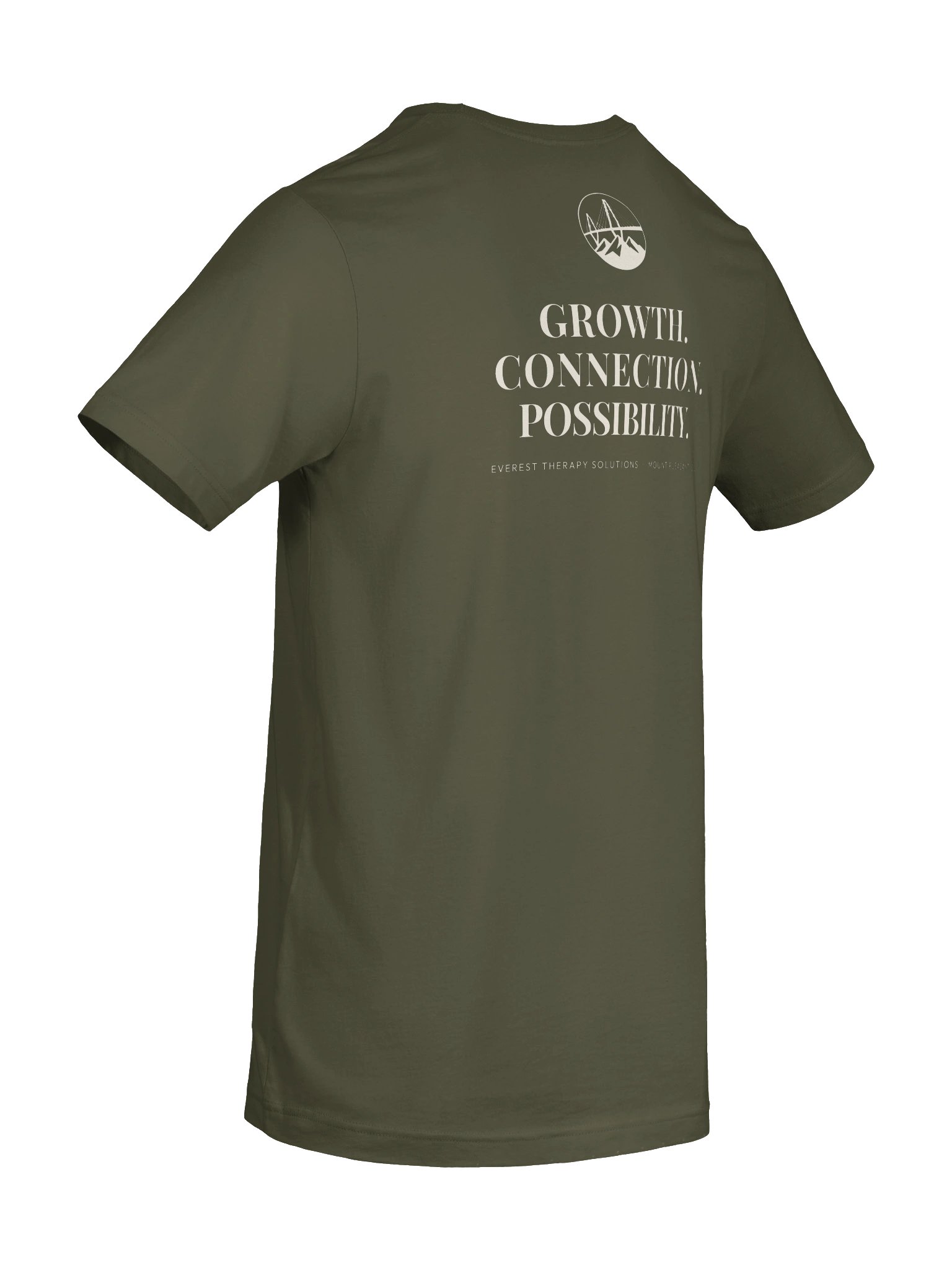 Everest Therapy Solutions — Growth. Connection. Possibility. Tee (Military Green) product image (8)