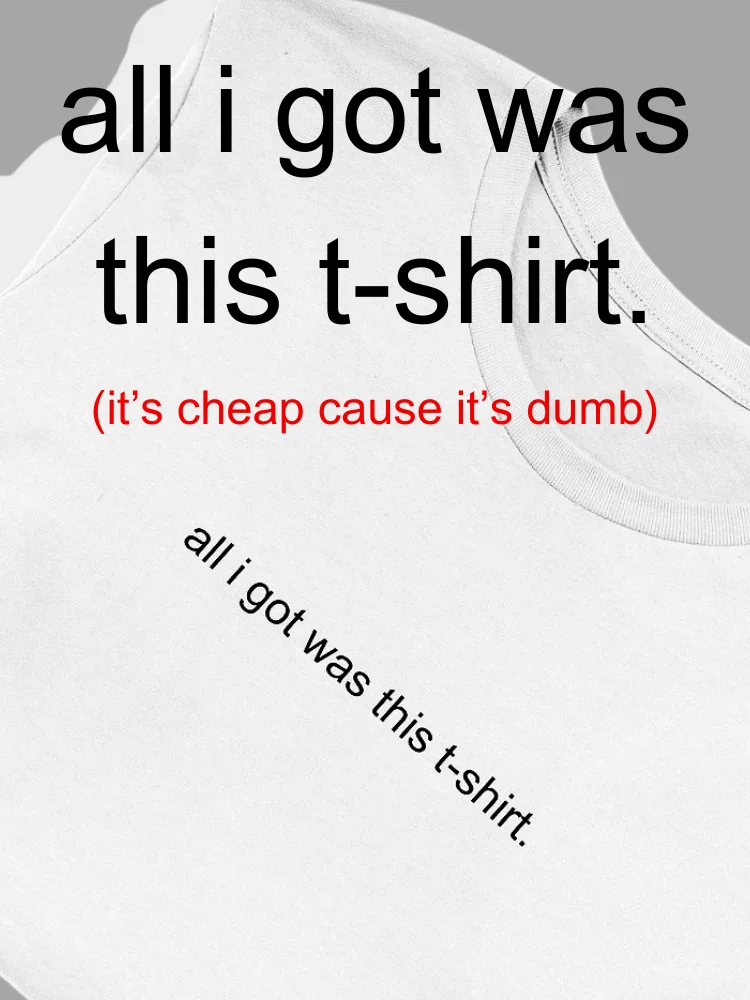 All I Got Was This T-Shirt product image (1)