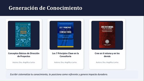 Escribir un libro no solo permite compartir lo que sabes. También te obliga a ordenar tu experiencia, convertirla en conocimi...