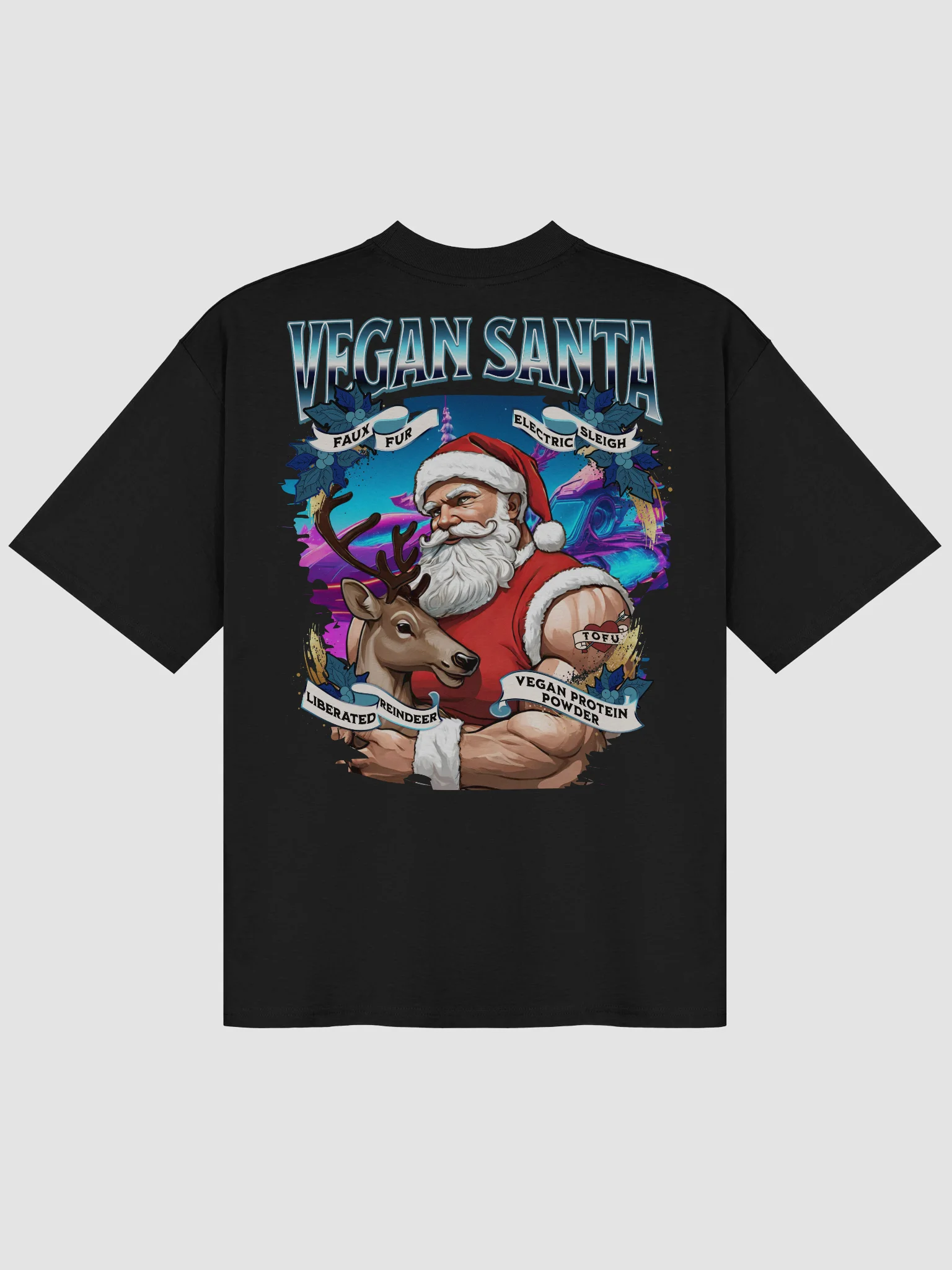 Vegan Santa Oversized Tee product image (3)