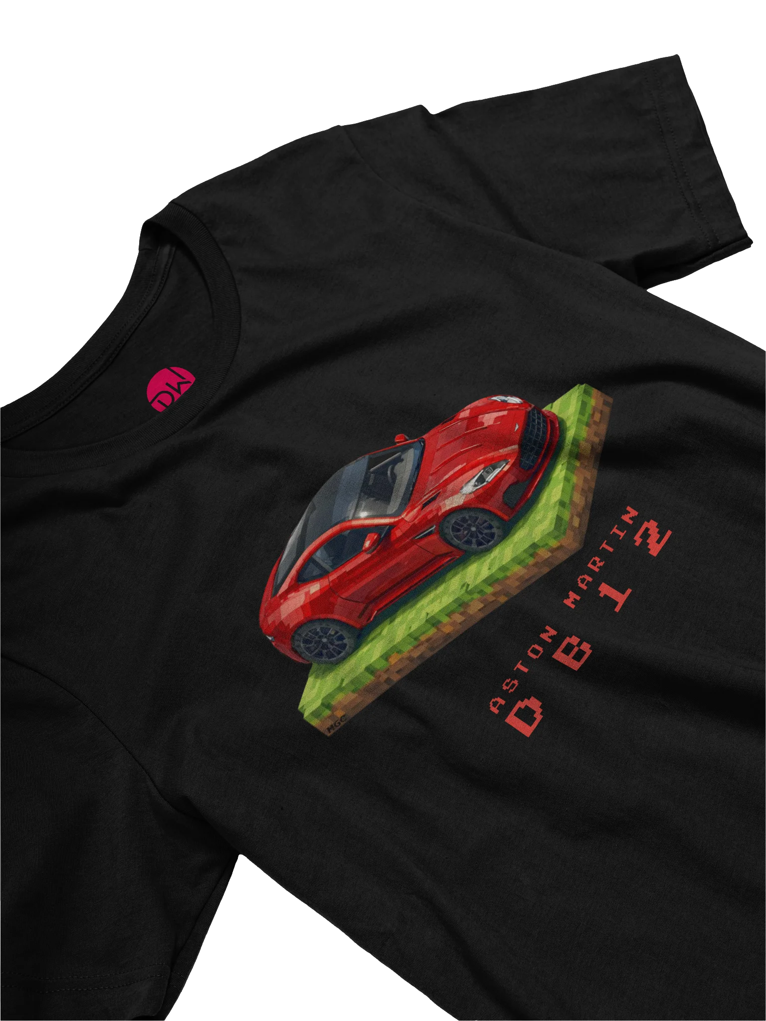 Orange Aston Martin DB12 Shirt (Pixel, Retro, Minecraft) product image (23)