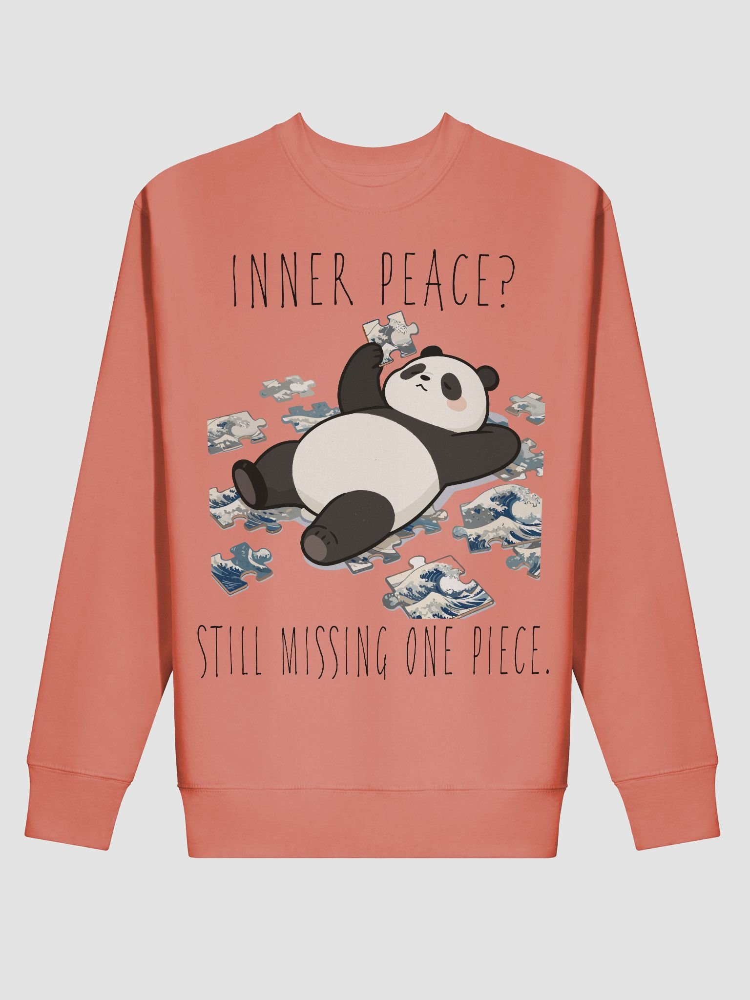 Wave Puzzle Panda Sweatshirt product image (21)