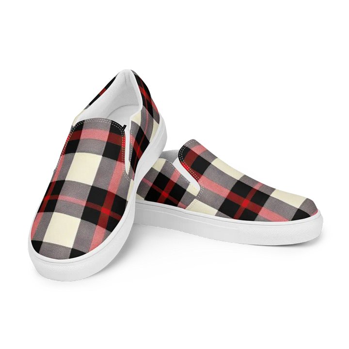 Crisscross Plaid Men's Slip-Ons product image (1)