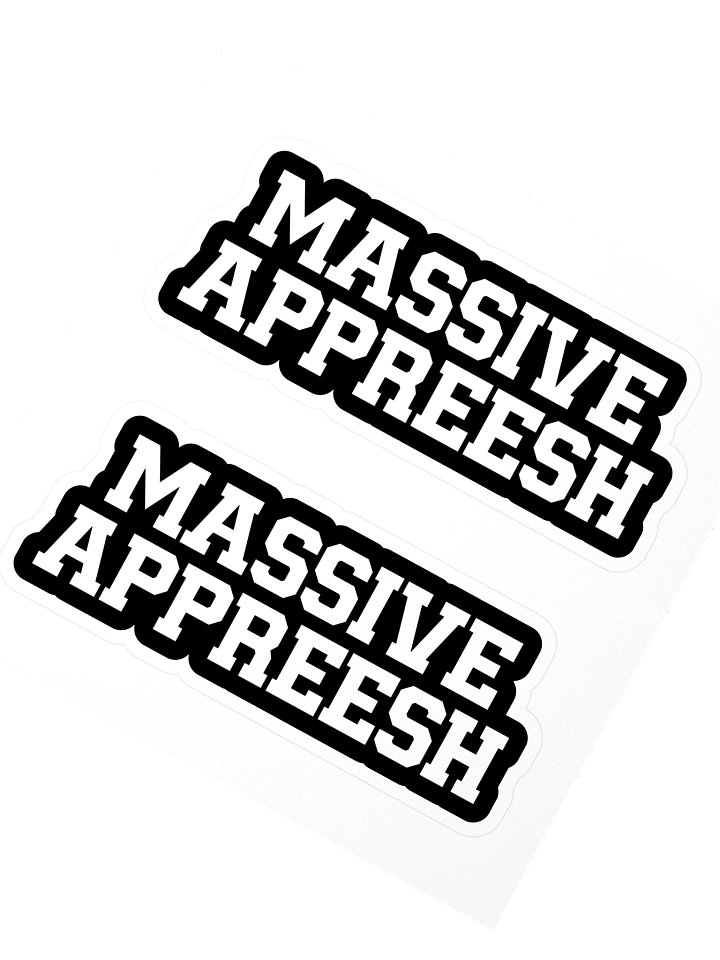 Massive Appreesh Bumper Sticker product image (2)