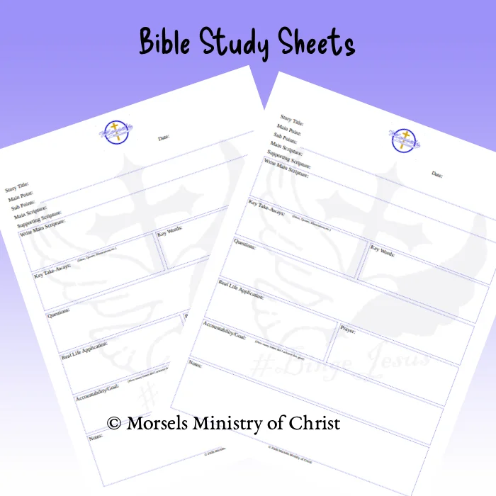 #Binge Jesus Sermon Study Sheet [020905] product image (1)
