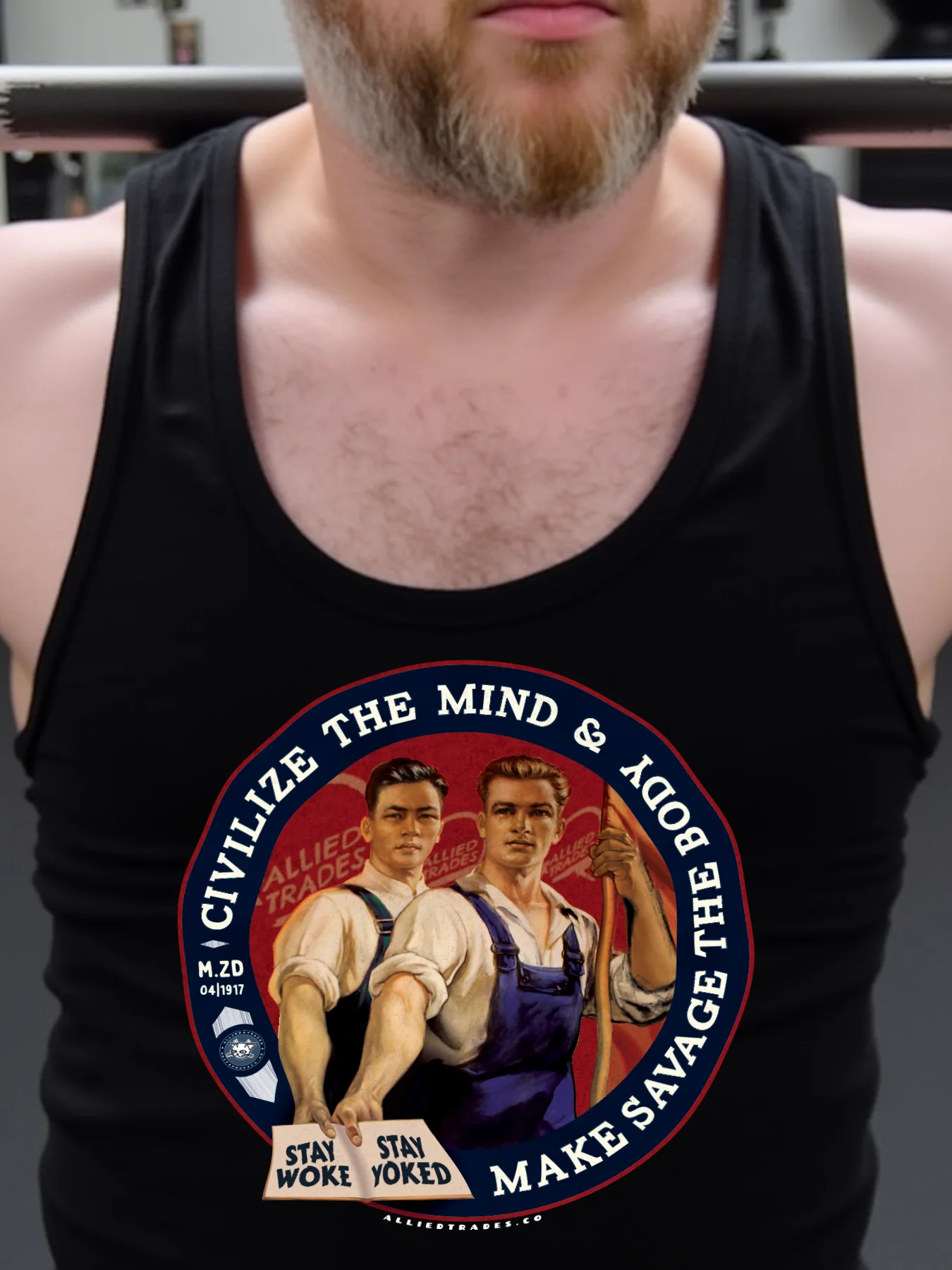 Stay Woke! Stay Yoked! Tankie Top! product image (3)