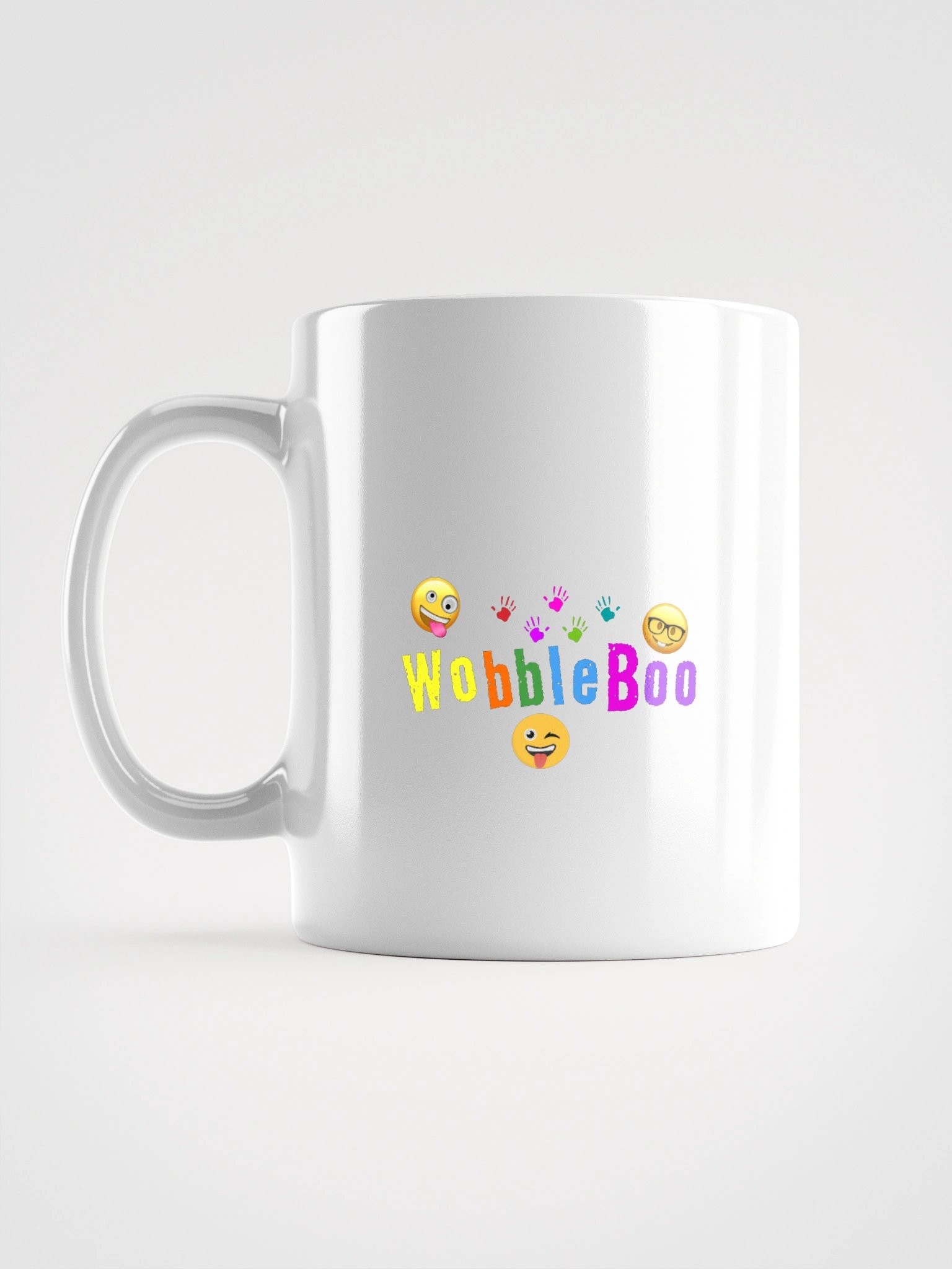 WobbleBoo White Glossy Mug product image (2)