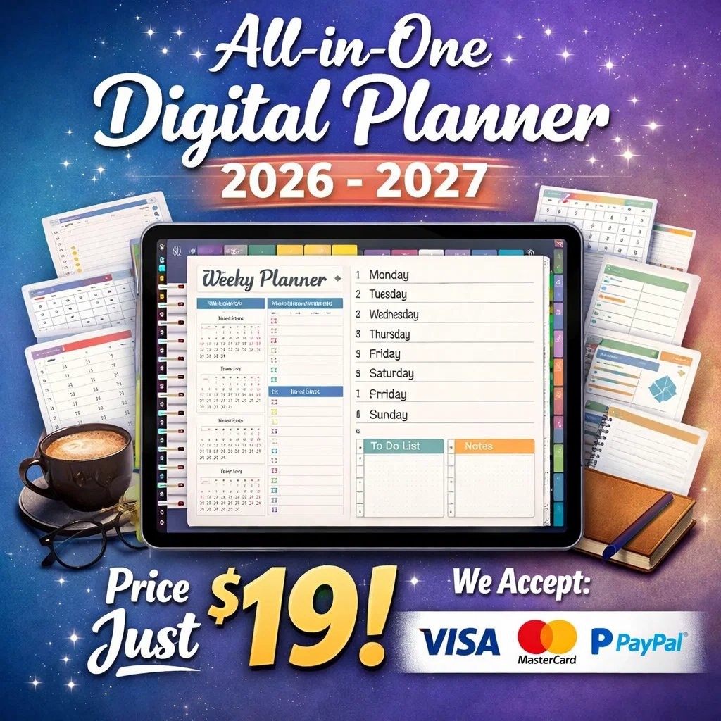 🌟 All-in-One Digital Planner Graphic 2026-2027 🌟 product image (2)