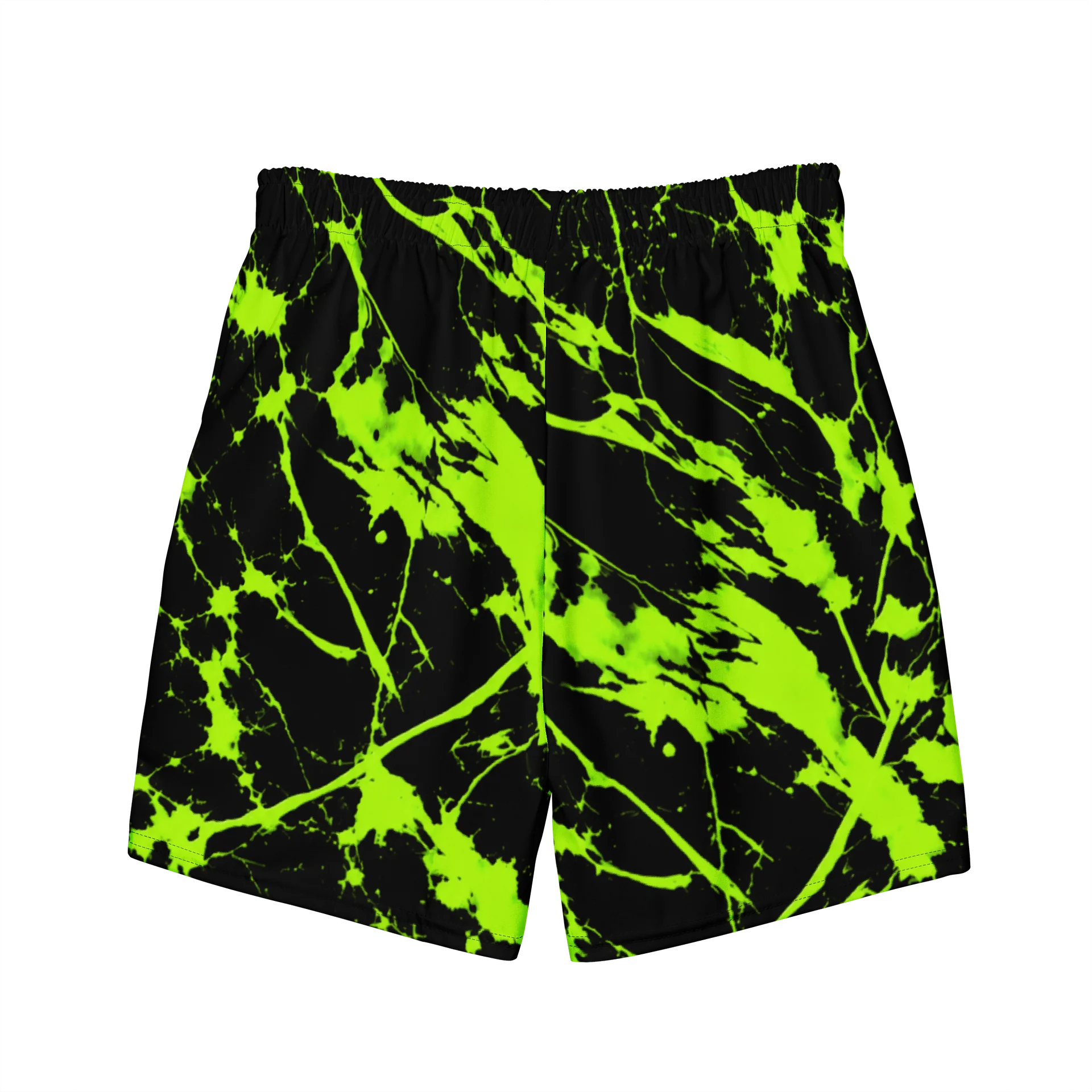 Neon Green Splatter Swim Trunks product image (7)