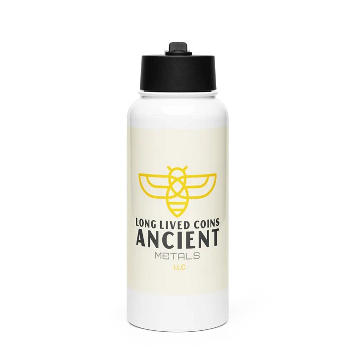 Stainless Steel Bee Bottle with flip up straw product image (1)