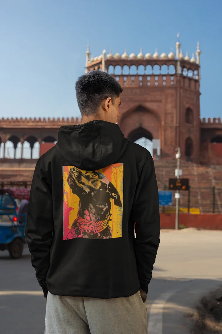 Retro Black Labrador Hoodie product image (1)