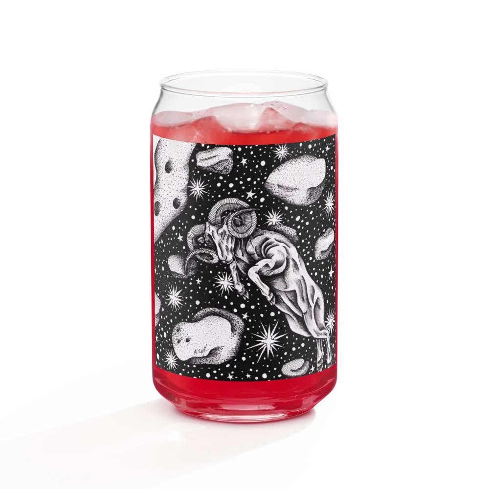 Aries Zodiac Can-Shaped Glass product image (9)