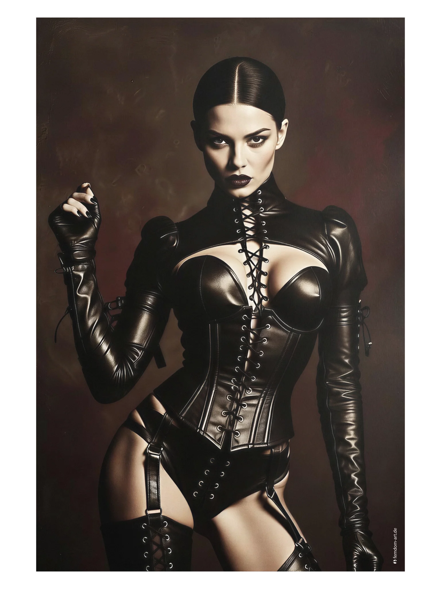 Poster - Souveräne Präsenz – Dunkle Eleganz und Stärke product image (2)