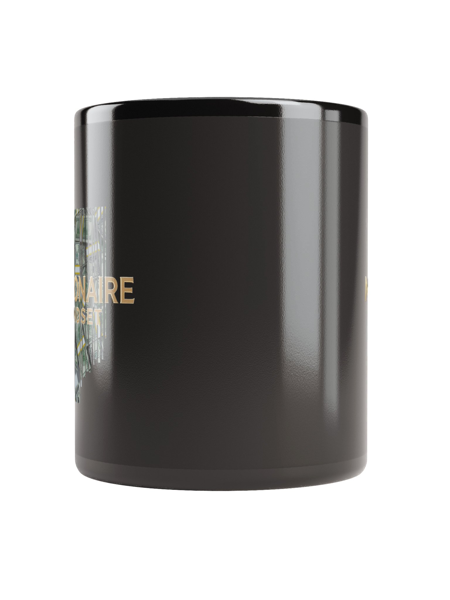 Millionaire Mindset Black Glossy Mug product image (5)