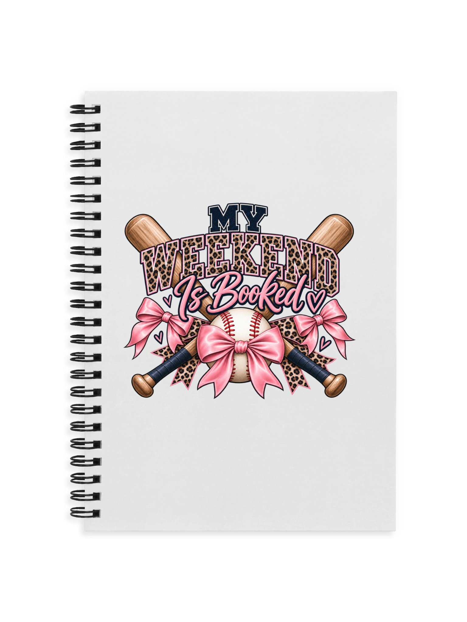 My Weekend Is Booked Journal | Baseball Mom Notebook product image (1)